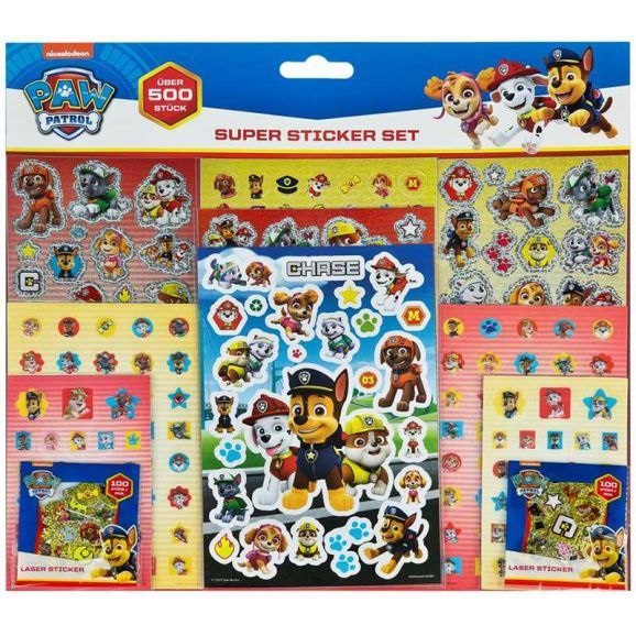 SUPER STICKER SET PAW PATROL