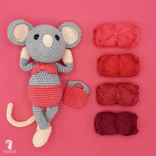 Hardicraft Haakpakket Muis Daisy 20 cm - Afbeelding 2