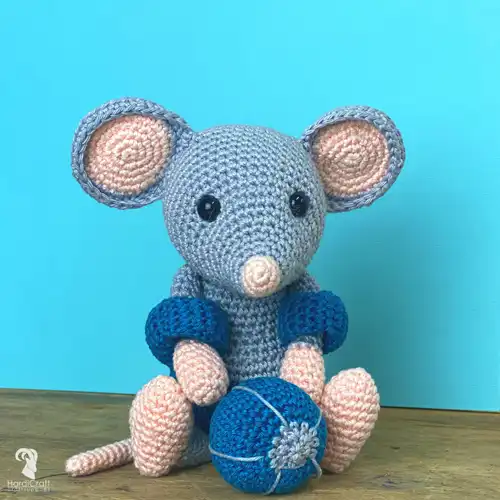 Hardicraft Haakpakket Muis Eddy 20 cm - Afbeelding 2