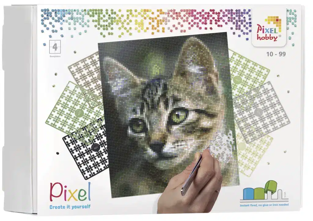 Kit 4 basisplaten en ± 100 pixelmatjes - Kitten