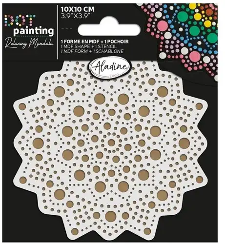 Aladine Duo Dot Painting Set Mandala 10 cm nr. 1