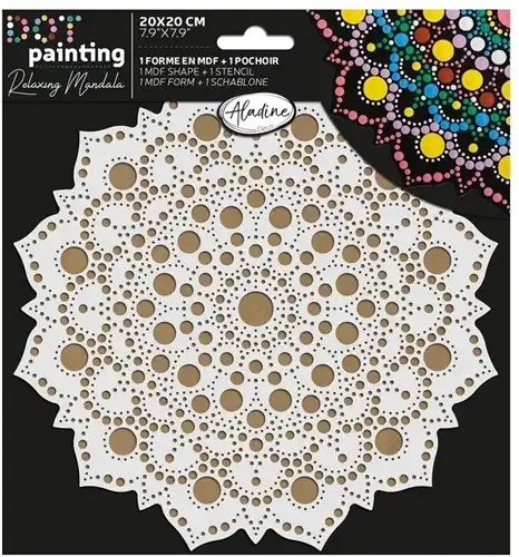 Aladine Duo Dot Painting Set Mandala 20 cm nr. 3