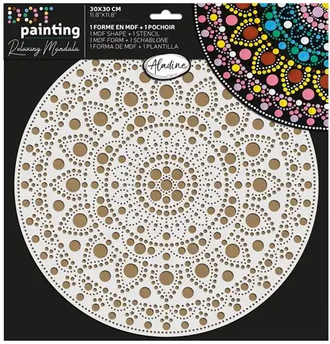 Aladine Duo Dot Painting Set Mandala 30 cm nr. 3