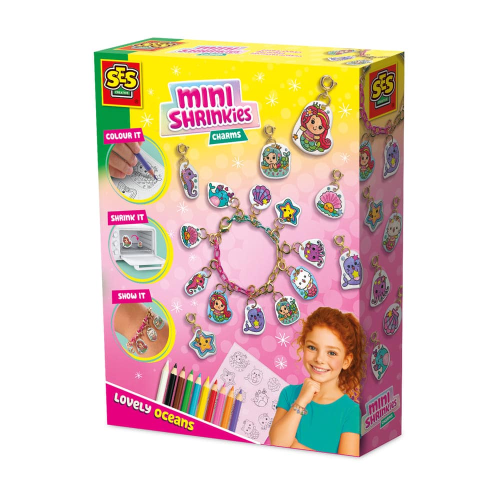 SES Creative - Mini Shrinkies - Charms Lovely Ocean - Bedelarmbanden