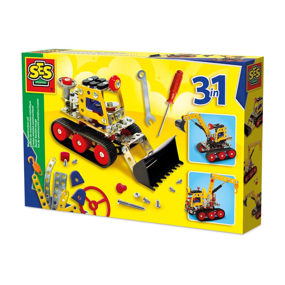 Creator metalen constructieset – Bouwvoertuigen 3 in 1