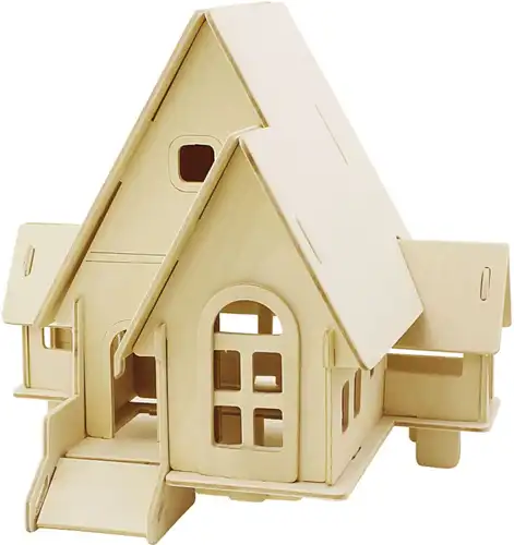 CC 3D Houten Constructie Set Huis